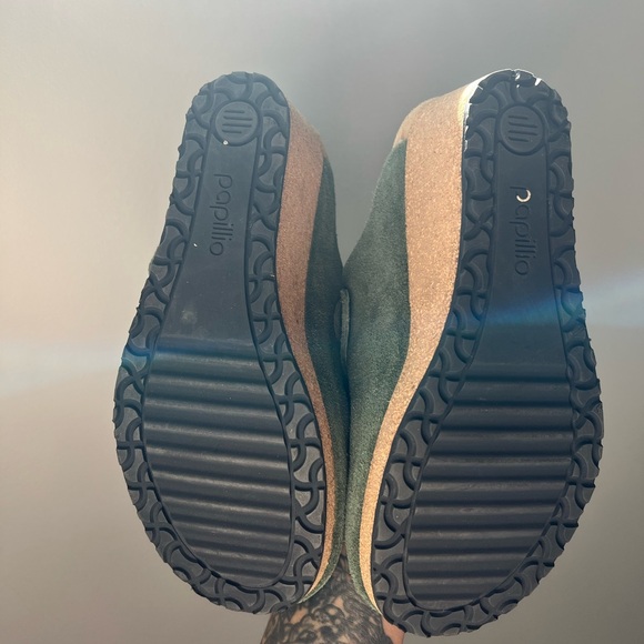 Papillio Forest Green Suede Clogs - Picture 6 of 6